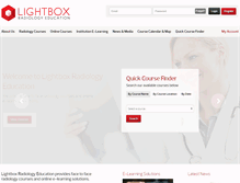 Tablet Screenshot of lightboxradiology.com